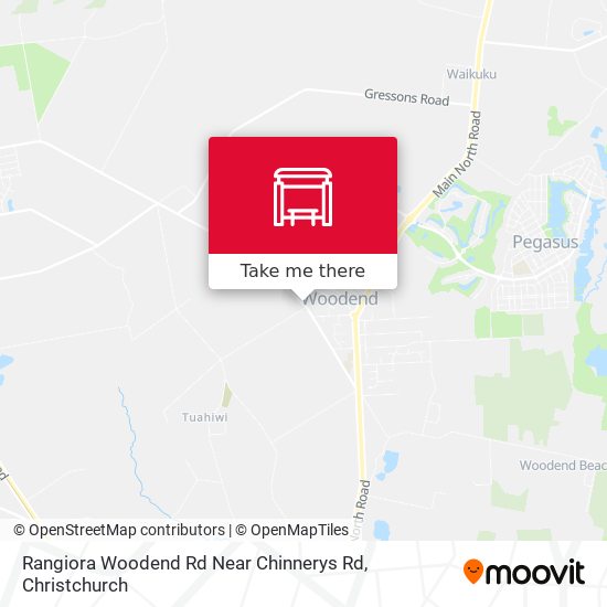 Rangiora Woodend Rd Near Chinnerys Rd map