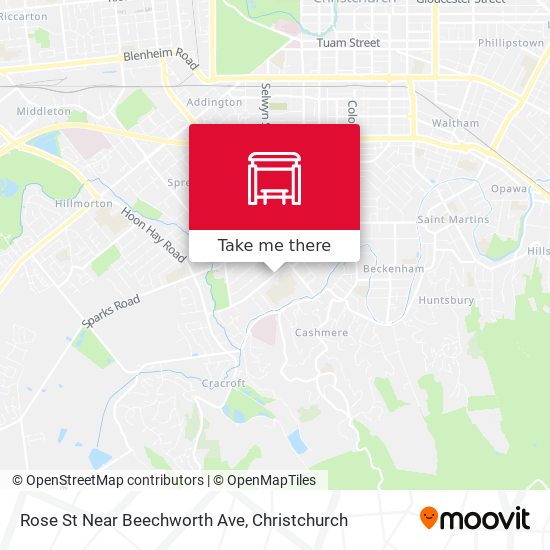 Rose St Near Beechworth Ave map