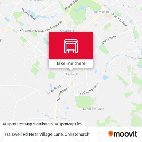 Halswell Rd Near Village Lane map