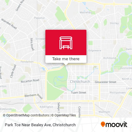 Park Tce Near Bealey Ave map