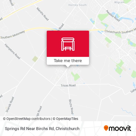 Springs Rd Near Birchs Rd map