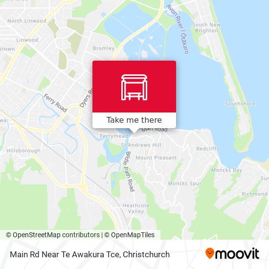 Main Rd Near Te Awakura Tce map