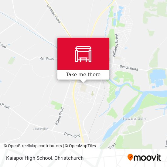 Kaiapoi High School map