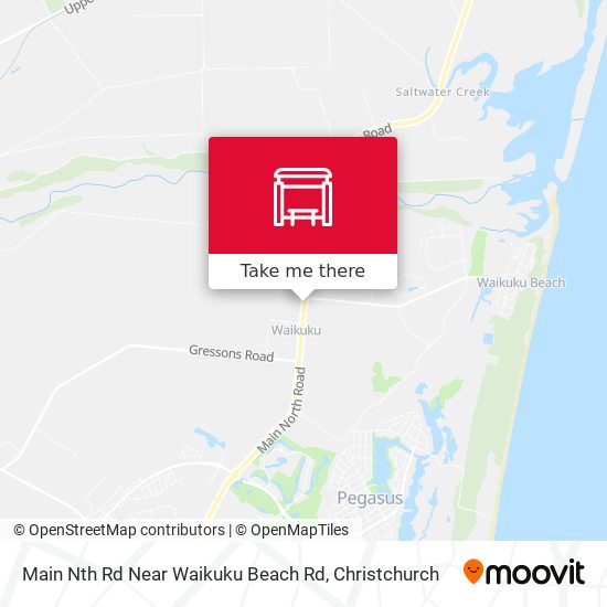 Main Nth Rd Near Waikuku Beach Rd map