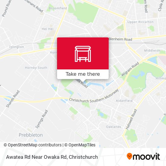 Awatea Rd Near Owaka Rd map