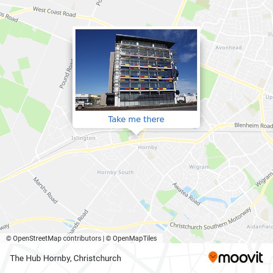 The Hub Hornby map