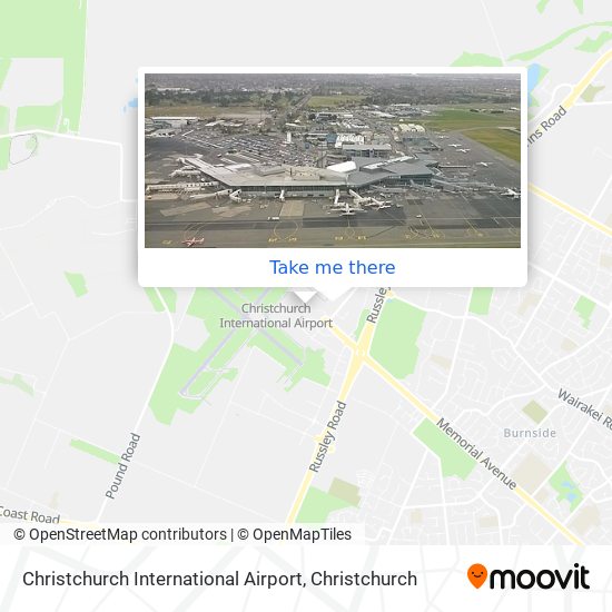 Christchurch International Airport map