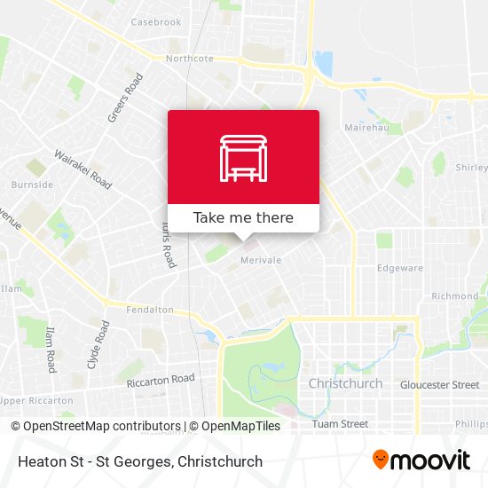 Heaton St - St Georges map