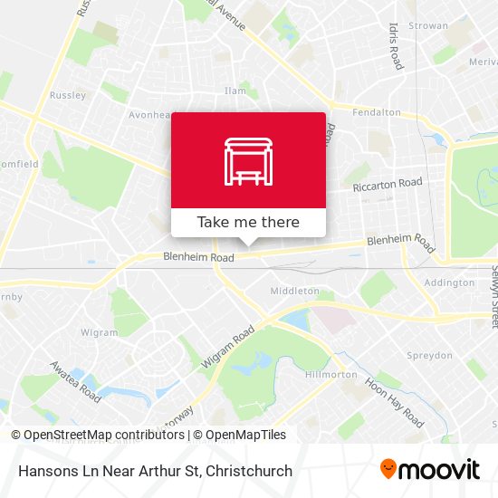 Hansons Ln Near Arthur St map