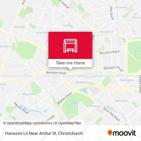 Hansons Ln Near Arthur St map