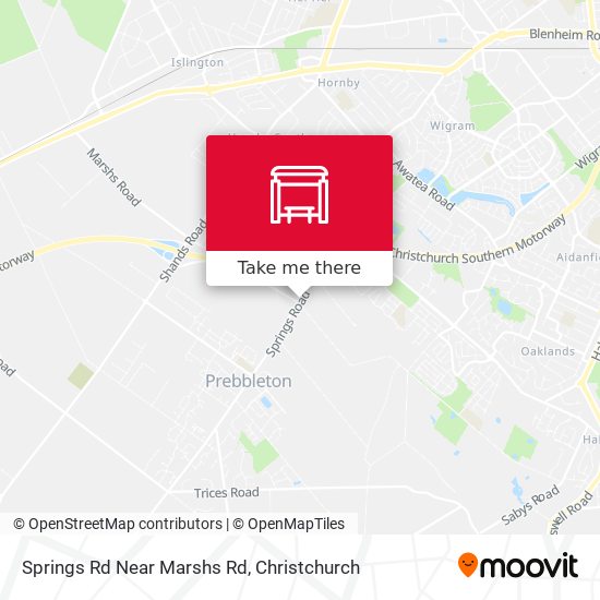 Springs Rd Near Marshs Rd map