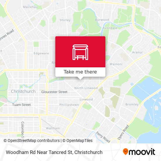 Woodham Rd Near Tancred St map