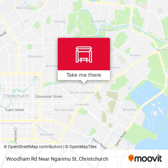 Woodham Rd Near Ngarimu St map