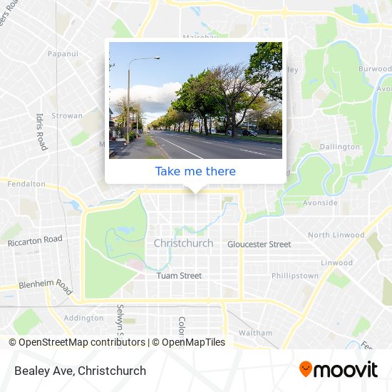 Bealey Ave map