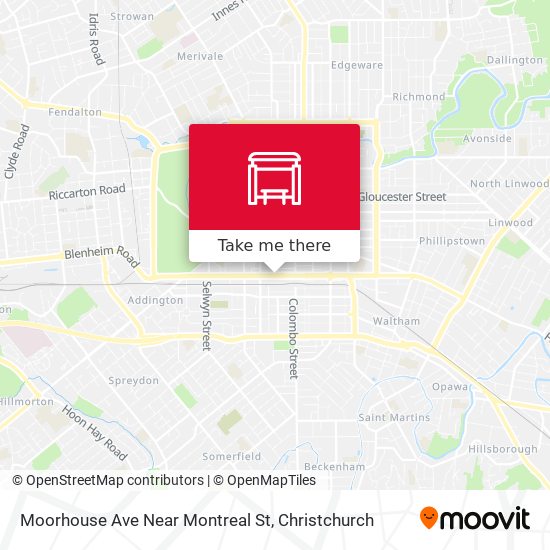 Moorhouse Ave Near Montreal St map