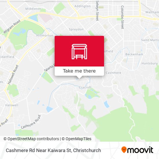 Cashmere Rd Near Kaiwara St map