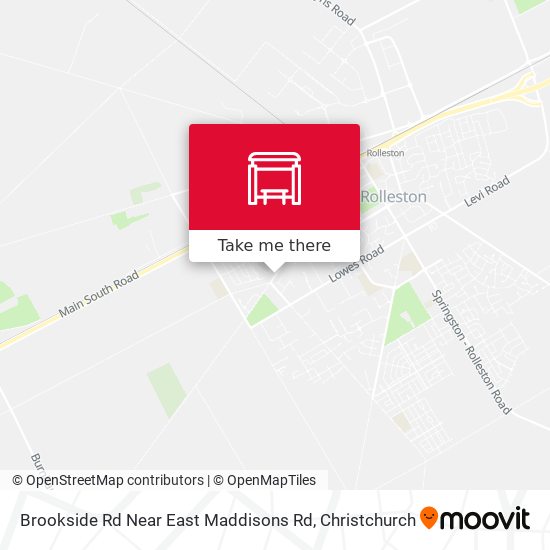 Brookside Rd Near East Maddisons Rd map