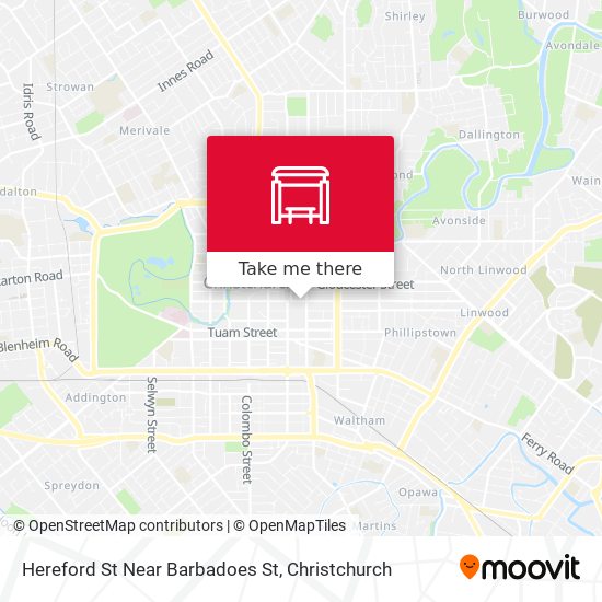 Hereford St Near Barbadoes St map