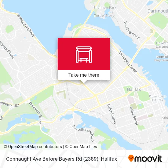 Connaught Ave Before Bayers Rd (2389) map