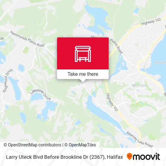 Larry Uteck Blvd Before Brookline Dr (2367) map