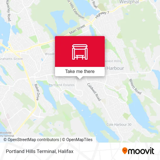 Portland Hills Terminal map