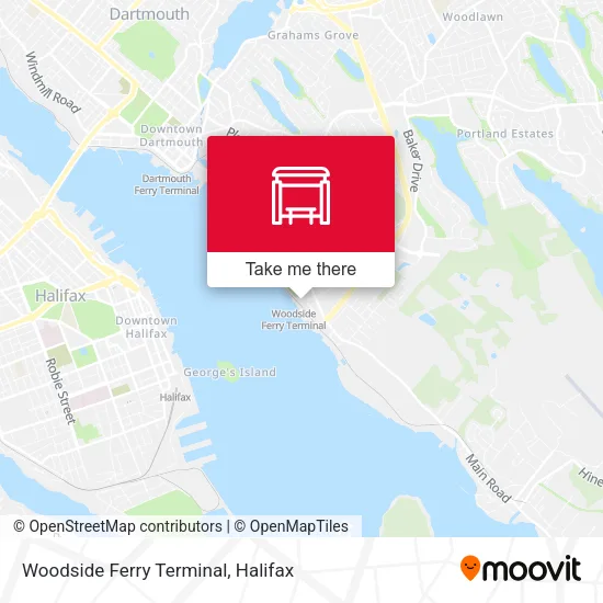 Woodside Ferry Terminal map