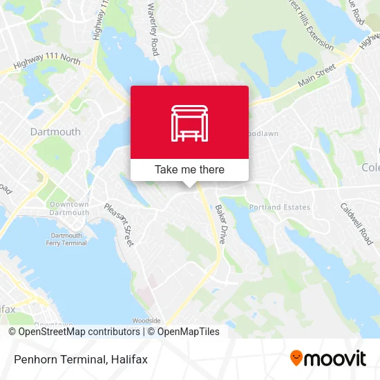 Penhorn Terminal map