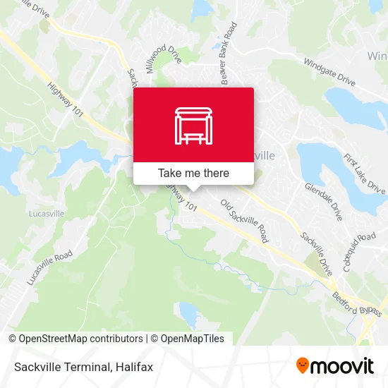 Sackville Terminal map