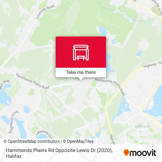 Hammonds Plains Rd Opposite Lewis Dr (2020) map