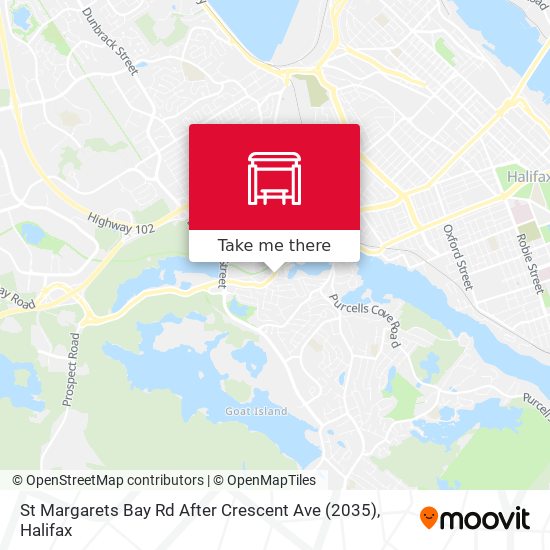 St Margarets Bay Rd After Crescent Ave (2035) map