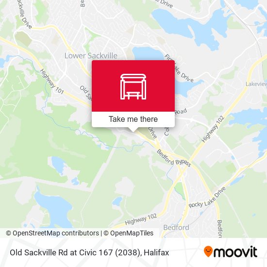 Old Sackville Rd at Civic 167 (2038) map