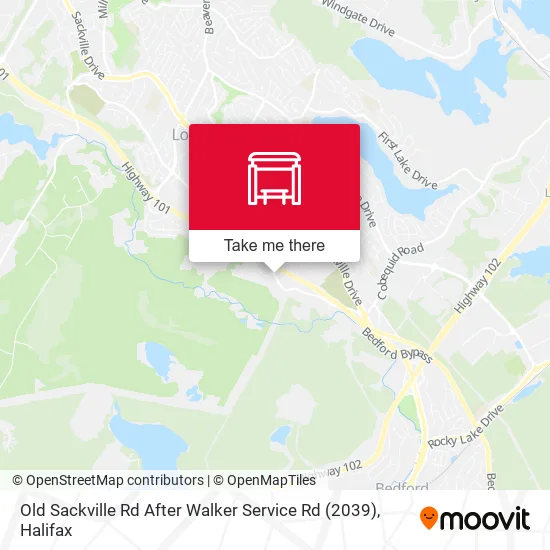 Old Sackville Rd After Walker Service Rd (2039) map