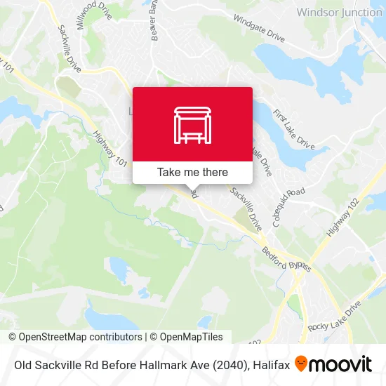 Old Sackville Rd Before Hallmark Ave (2040) map