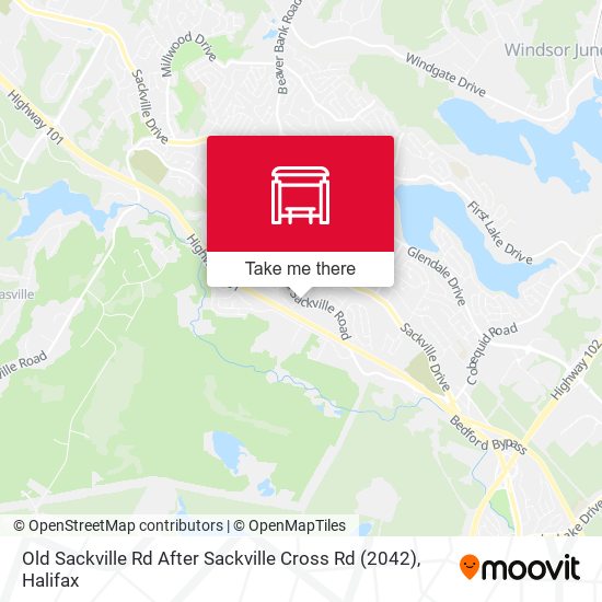 Old Sackville Rd After Sackville Cross Rd (2042) map
