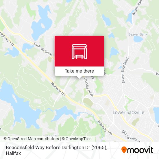 Beaconsfield Way Before Darlington Dr (2065) map