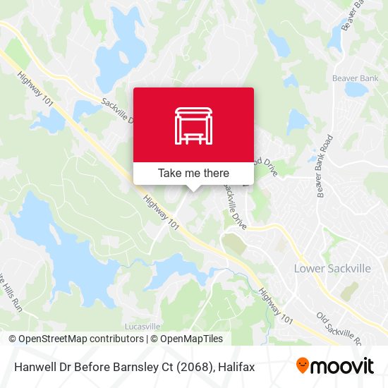 Hanwell Dr Before Barnsley Ct (2068) map