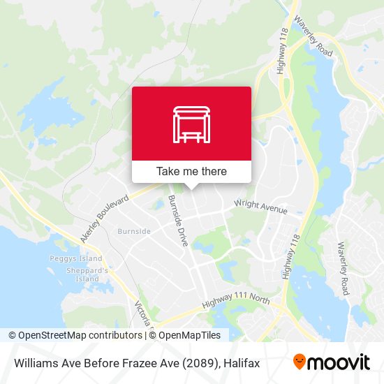 Williams Ave Before Frazee Ave (2089) map