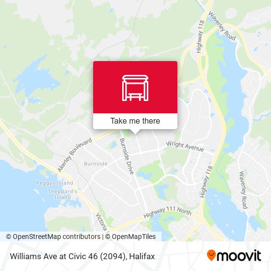 Williams Ave at Civic 46 (2094) map