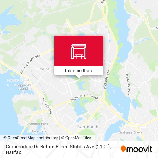 Commodore Dr Before Eileen Stubbs Ave (2101) map