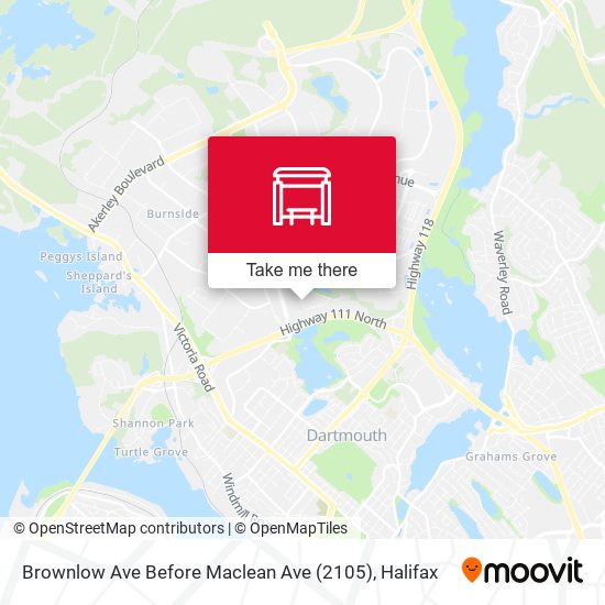 Brownlow Ave Before Maclean Ave (2105) map
