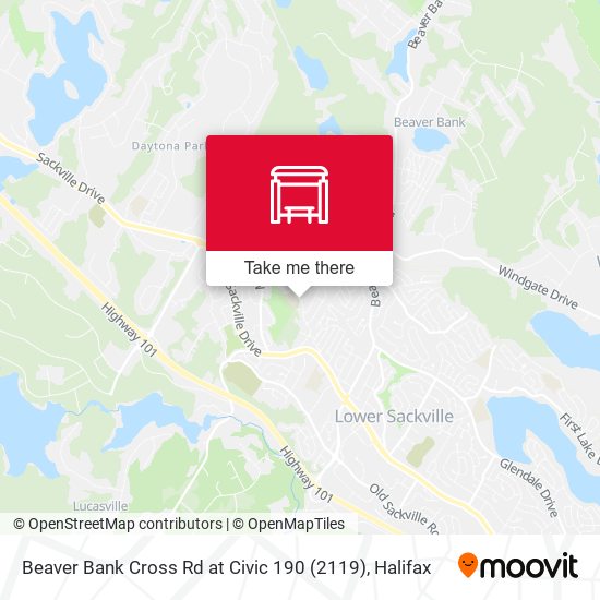 Beaver Bank Cross Rd at Civic 190 (2119) map