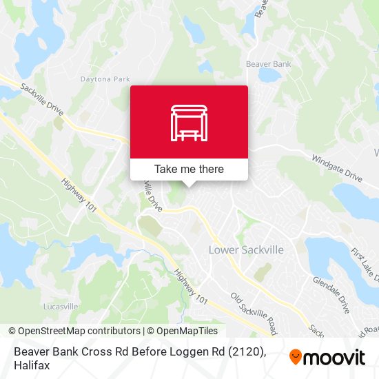 Beaver Bank Cross Rd Before Loggen Rd (2120) map