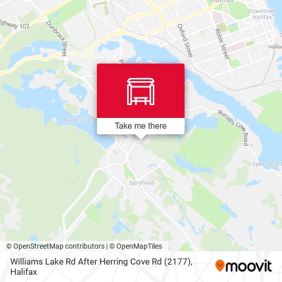 Williams Lake Rd After Herring Cove Rd (2177) map