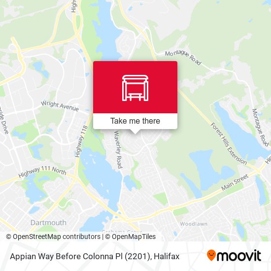Appian Way Before Colonna Pl (2201) map