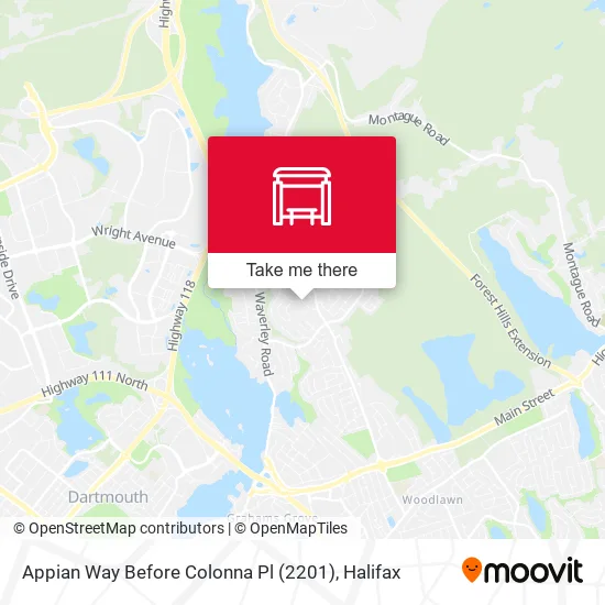 Appian Way Before Colonna Pl (2201) map