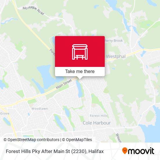Forest Hills Pky After Main St (2230) map