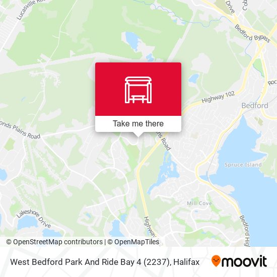 West Bedford Park And Ride Bay 4 (2237) map