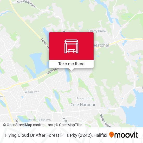 Flying Cloud Dr After Forest Hills Pky (2242) map