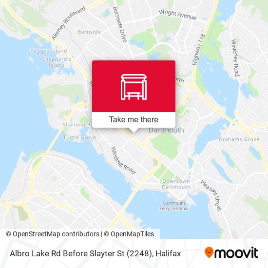 Albro Lake Rd Before Slayter St (2248) map
