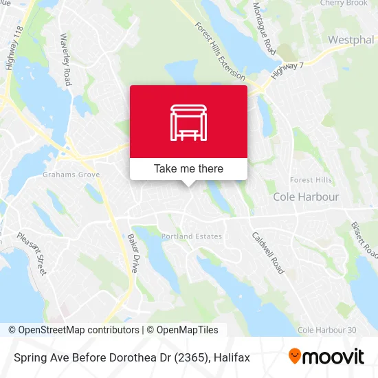 Spring Ave Before Dorothea Dr (2365) map